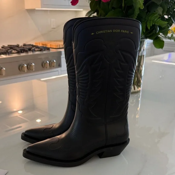 Dior Black Heeled Boots - Picture 2 of 9